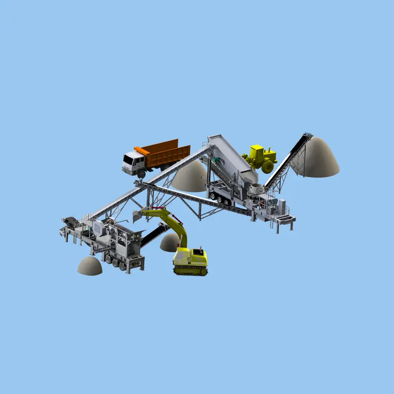 Highly Efficient HS Series Combined Mobile Crusher